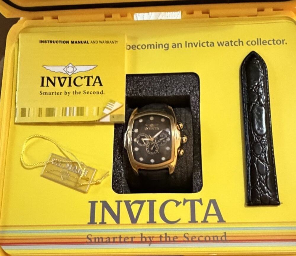 Invicta Lupah 14517 Special Edition Watch NOS Hard Cas Papers Tritnite Untested